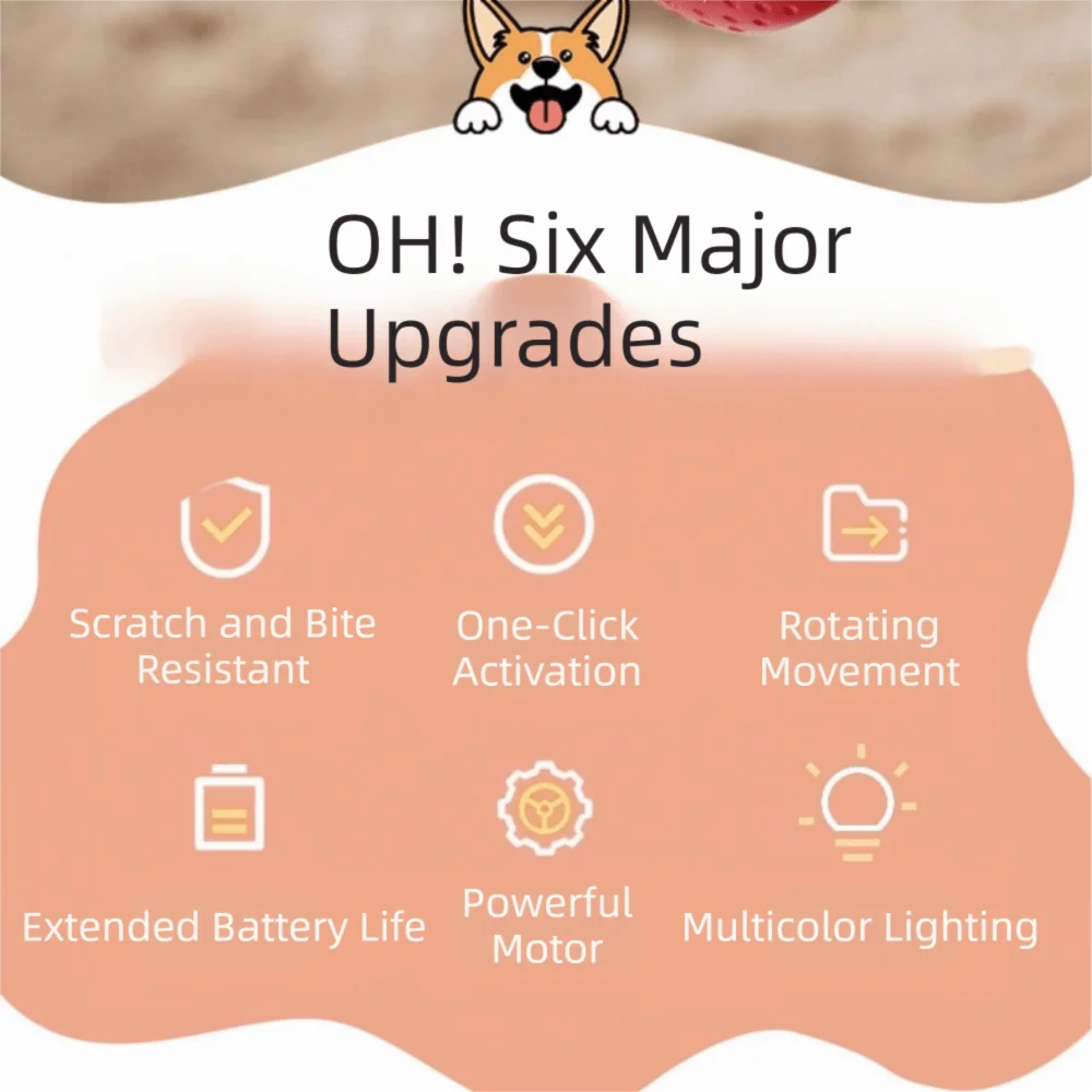 Bite Resistant Smart Pet Ball Random Path USB Charging Interactive Dog Ball Electronic 3 Modes Active Rolling Ball Exercise
Bite Resistant Smart Pet Ball Random Path USB Charging Interactive Dog Ball Electronic 3 Modes Active Rolling Ball Exercise