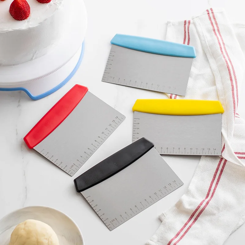 Stainless Steel Square with Scale Face Cutter Flour Scraper Face Divider Cream Scraper Baking Accessories Raspador De Crema
Stainless Steel Square with Scale Face Cutter Flour Scraper Face Divider Cream Scraper Baking Accessories Raspador De Crema