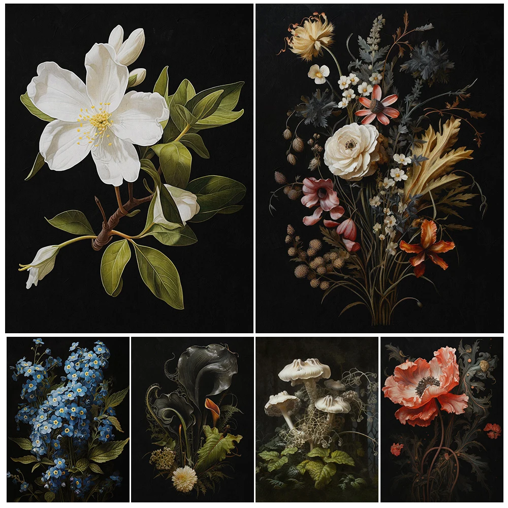 Антикварная картина на холсте Botanical Wildflowers And Dark Mushrooms
Антикварная картина на холсте Botanical Wildflowers And Dark Mushrooms