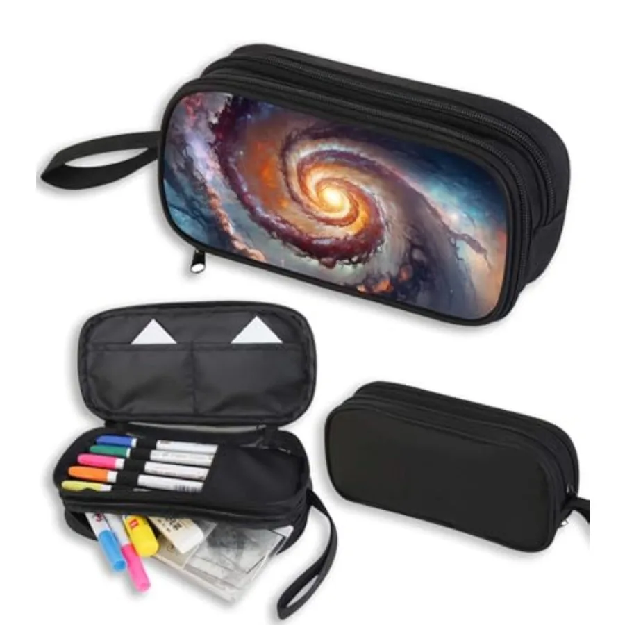 Space Pencil Case for Boys Girls, Large Pencil Pouch for at Primary Elementary School, Polyester Big Capacity Pen Case, Double
Space Pencil Case for Boys Girls, Large Pencil Pouch for at Primary Elementary School, Polyester Big Capacity Pen Case, Double