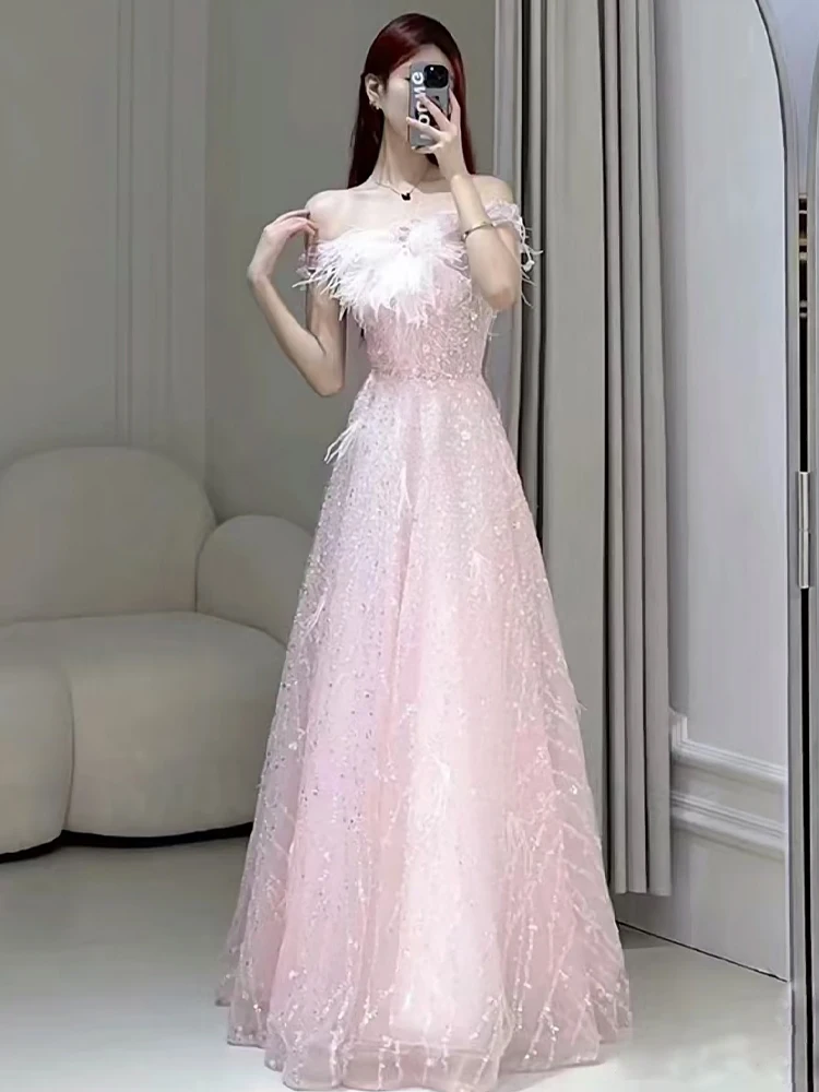 Элегантное длинное вечернее платье Princ Sle на одно плечо для помолвки, подружки невесты, розовое, для женщин
Элегантное длинное вечернее платье Princ Sle на одно плечо для помолвки, подружки невесты, розовое, для женщин