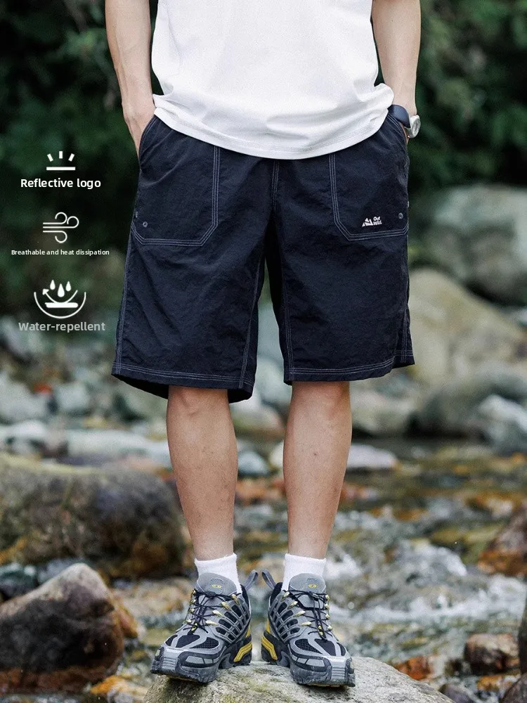 Outdoor Men's Summer Breathable Water-Resistant Five-Quarter Hiking Shorts Straight Leg Contrast Color Youth Active Nylon
Outdoor Men's Summer Breathable Water-Resistant Five-Quarter Hiking Shorts Straight Leg Contrast Color Youth Active Nylon
