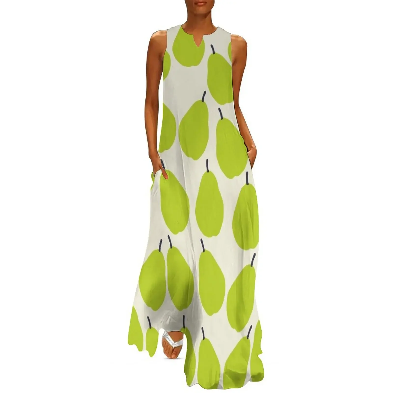 Green Pears Pattern Long Dress dress women summer Casual dresses Women's summer long dress
Green Pears Pattern Long Dress dress women summer Casual dresses Women's summer long dress