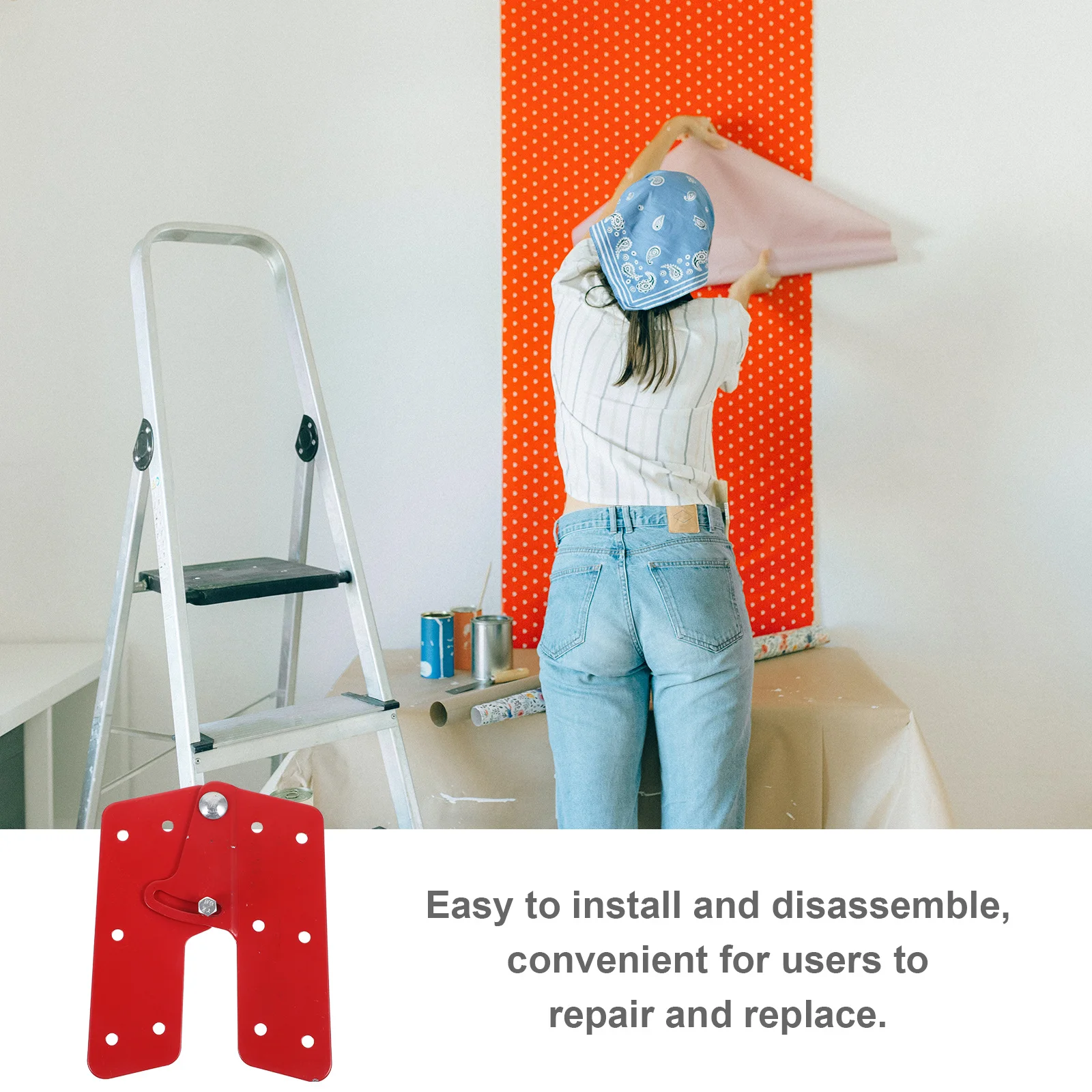 2Pcs Attic Ladder Hinge Folding Step Ladder Parts Replacement Durable Joint Connector Heavy Duty Stable Support 
2Pcs Attic Ladder Hinge Folding Step Ladder Parts Replacement Durable Joint Connector Heavy Duty Stable Support