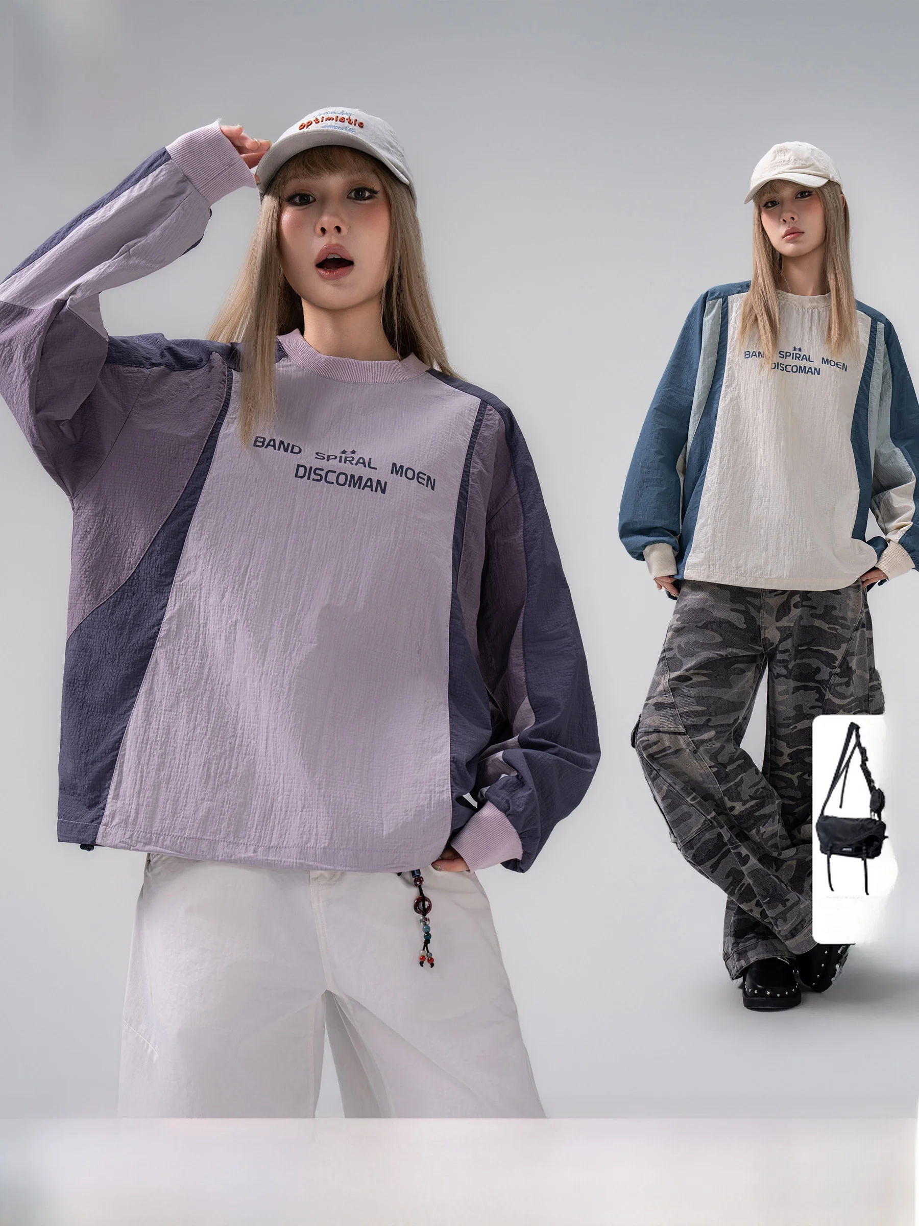 Outdoor Unisex Splice Long Sleeve Hoodie Spring 2026 Color Block Design Casual Style Nylon Fabric round Neck Sweatshirt
Outdoor Unisex Splice Long Sleeve Hoodie Spring 2026 Color Block Design Casual Style Nylon Fabric round Neck Sweatshirt