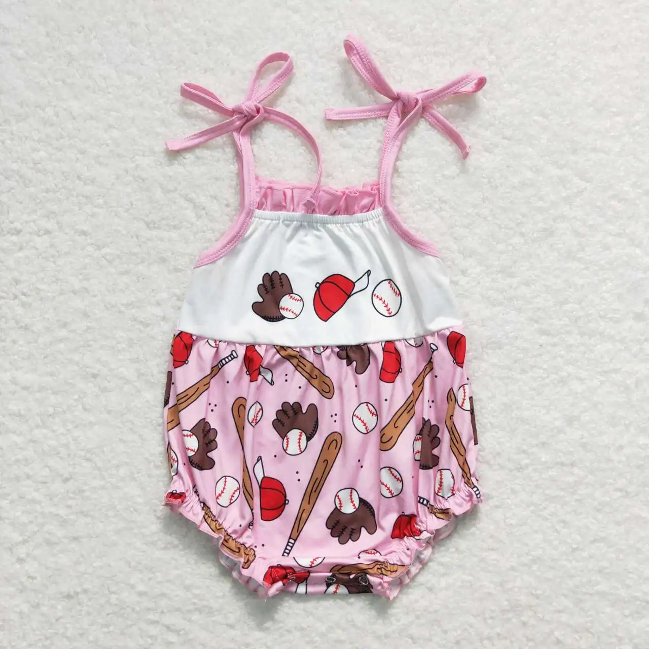 SR1234 Girls Summer Toddler Clothes Sleeveless Baseball Print Kids Boutique Romper
SR1234 Girls Summer Toddler Clothes Sleeveless Baseball Print Kids Boutique Romper