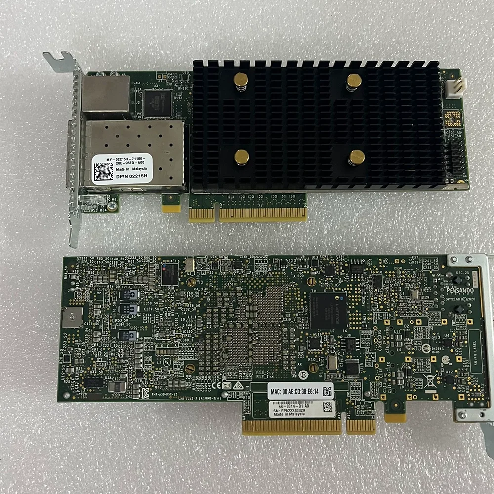 1 PCS DSC2-25G 2-Port 10/25GbE SFP56 DPU 2215H For Pensando
1 PCS DSC2-25G 2-Port 10/25GbE SFP56 DPU 2215H For Pensando