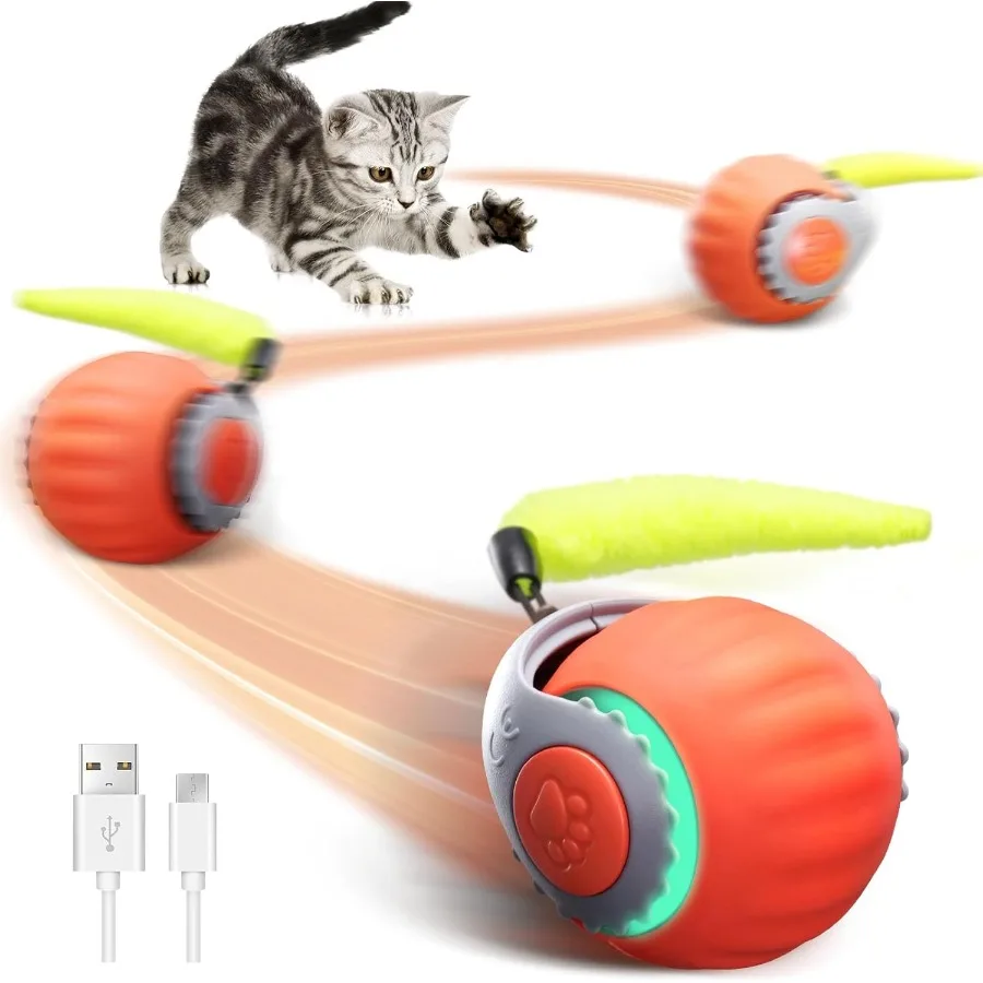 Интерактивная игрушка для кошек для домашних кошек, двухскоростная умная автоматическая игрушка для кошек, движущийся шар с хвостом, перезаряжаемые мотикоктивированные игрушки для кошек
Интерактивная игрушка для кошек для домашних кошек, двухскоростная умная автоматическая игрушка для кошек, движущийся шар с хвостом, перезаряжаемые мотикоктивированные игрушки для кошек