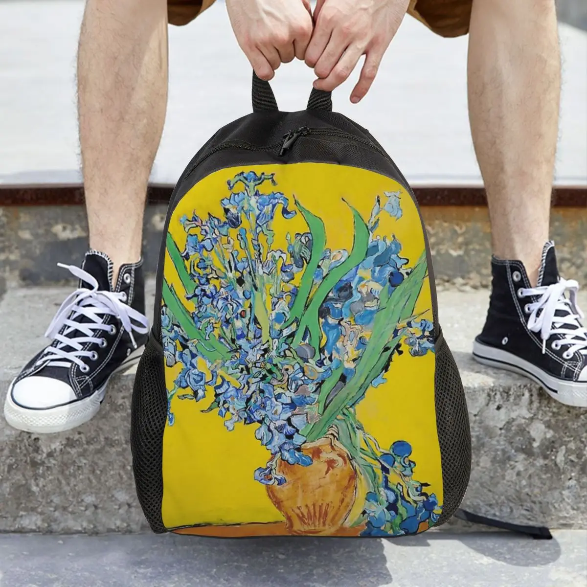 Vincent Van Gogh Irises Art Flowers Backpack Daypack Large Capacity Boys Girls BookBag School Bag Shoulder Bags for Men Women
Vincent Van Gogh Irises Art Flowers Backpack Daypack Large Capacity Boys Girls BookBag School Bag Shoulder Bags for Men Women