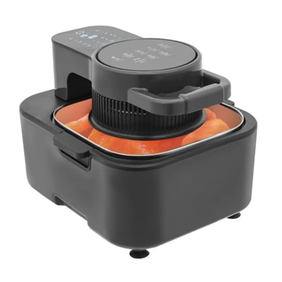 2.38 Gal Air Fryer 1350W Countertop Digital Air Fryer with Temp Timer Control 194-392F Temperature Range Non-Stick Inner Liner
2.38 Gal Air Fryer 1350W Countertop Digital Air Fryer with Temp Timer Control 194-392F Temperature Range Non-Stick Inner Liner