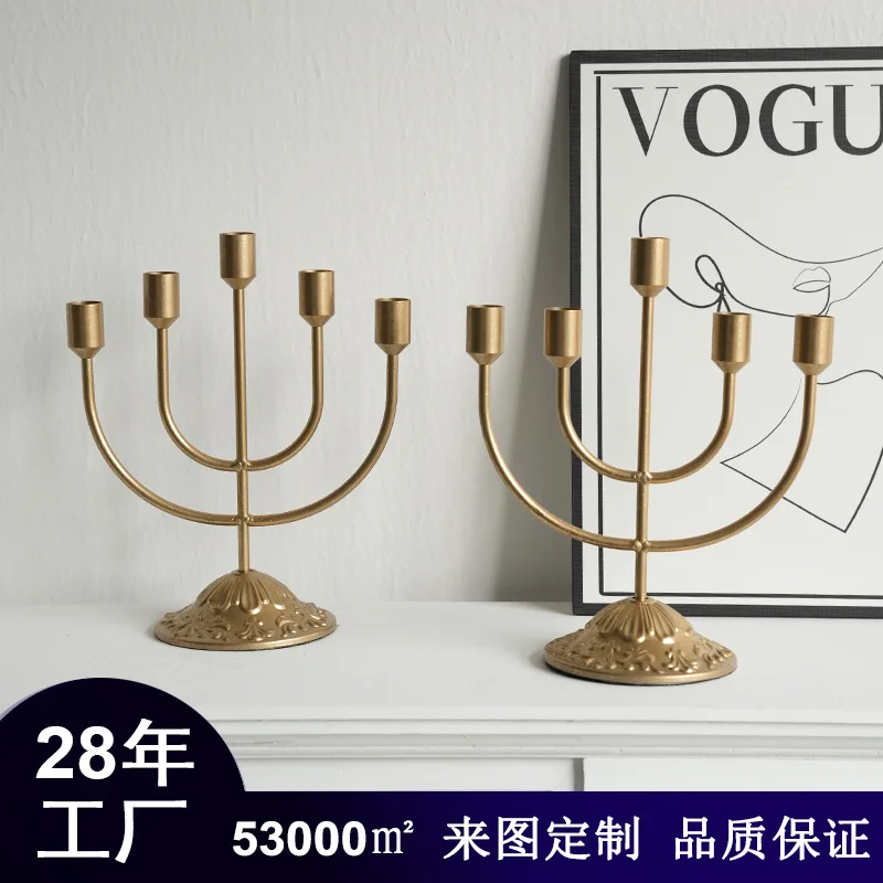 Factory direct sales, exclusively for multi-head heavy industry European and American Christmas candlesticks, hotel decoration E
Factory direct sales, exclusively for multi-head heavy industry European and American Christmas candlesticks, hotel decoration E