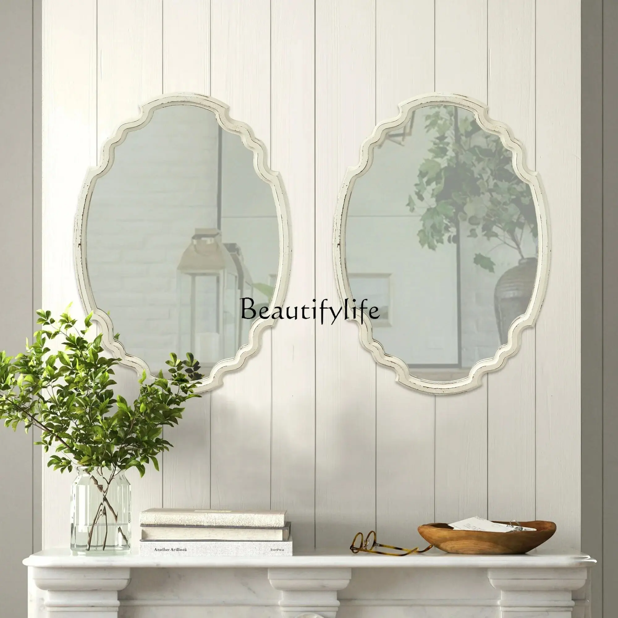 French vintage old bathroom light luxury dressing mirror wall hanging entrance decorative mirror
French vintage old bathroom light luxury dressing mirror wall hanging entrance decorative mirror