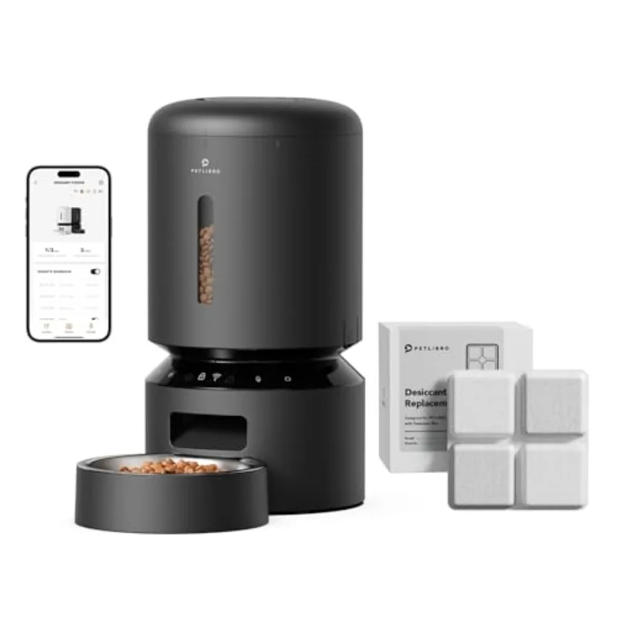 Automatic Cat Feeder 5G WiFi Automatic Dog Feeder with Freshness Preservation 5L + 6 Packs Pet Food Desiccant Bag Suitable Mode
Automatic Cat Feeder 5G WiFi Automatic Dog Feeder with Freshness Preservation 5L + 6 Packs Pet Food Desiccant Bag Suitable Mode