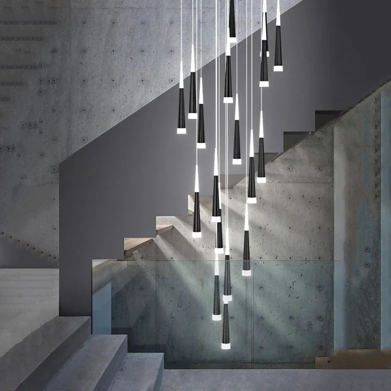 Modern LED Ring Long Chandelier Living Room Bedroom Kitchen Staircase Lighting Villa Rotation Indoor Home Decor Pendant Lamp
Modern LED Ring Long Chandelier Living Room Bedroom Kitchen Staircase Lighting Villa Rotation Indoor Home Decor Pendant Lamp