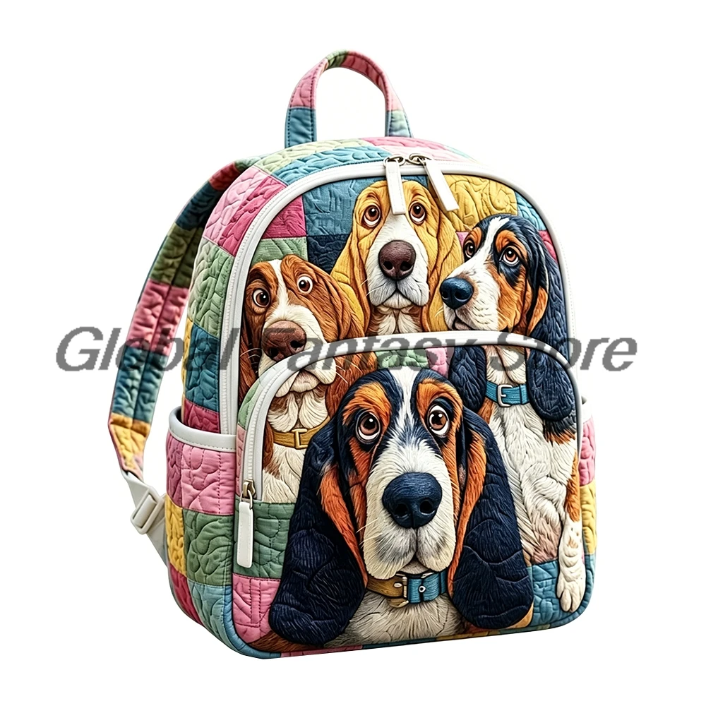 Patchwork Basset Hound Quilted Backpack Cute Dog Vintage Daypack Travel Bag Women Men Outdoor Packsack
Patchwork Basset Hound Quilted Backpack Cute Dog Vintage Daypack Travel Bag Women Men Outdoor Packsack
