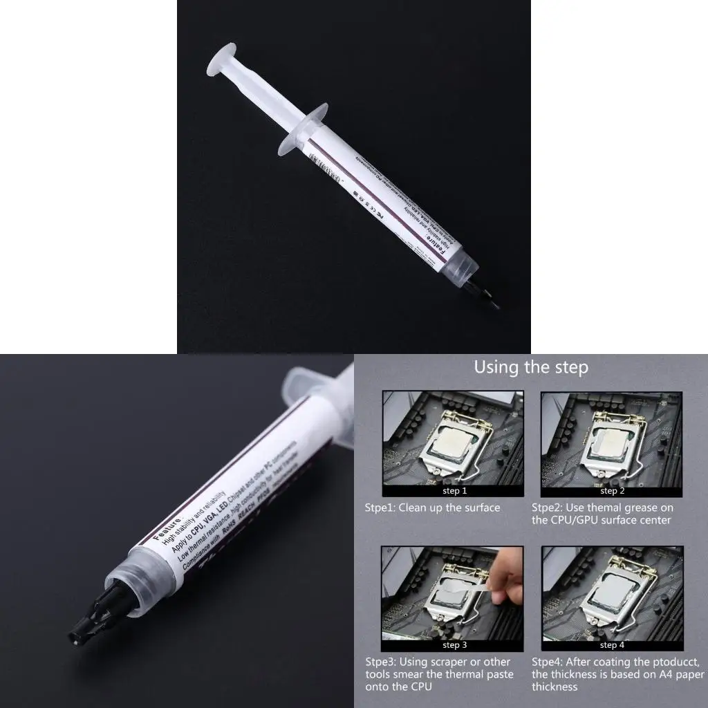 Термопаста с теплопроводностью 5,15 Вт/м-К, высокоэффективная термопаста для кулеров процессора, духовки процессоров графических
Термопаста с теплопроводностью 5,15 Вт/м-К, высокоэффективная термопаста для кулеров процессора, духовки процессоров графических