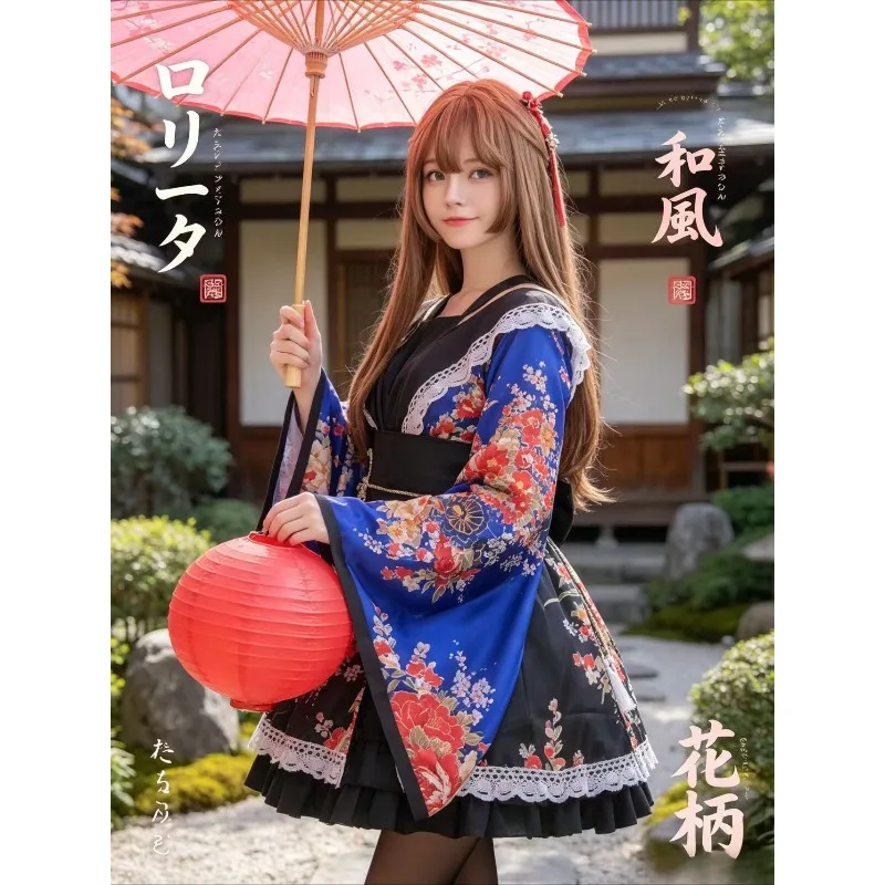 Women Dark Blue Lolita Dress S-XL Anime Cosplay Costume Kimono Maid Outfit Sweet Kawaii Gothic Dance Wear Role Play Party Dress
Women Dark Blue Lolita Dress S-XL Anime Cosplay Costume Kimono Maid Outfit Sweet Kawaii Gothic Dance Wear Role Play Party Dress