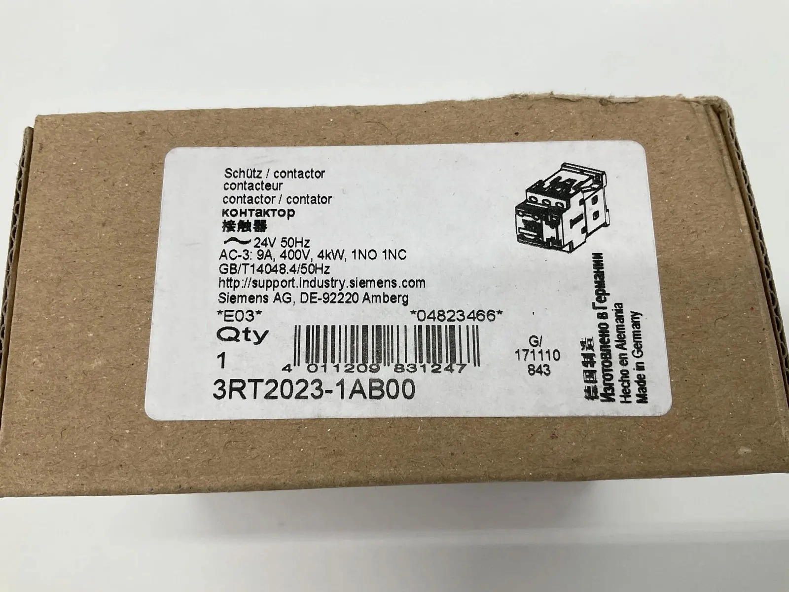 Совершенно новый 3RT2023-1AB00 3RT2024-1AB00 3RT2025-1AB00 3RT2026-1AB00 3RT2027-1AB00 3RT2028-1AB00 Гарантия один год
Совершенно новый 3RT2023-1AB00 3RT2024-1AB00 3RT2025-1AB00 3RT2026-1AB00 3RT2027-1AB00 3RT2028-1AB00 Гарантия один год