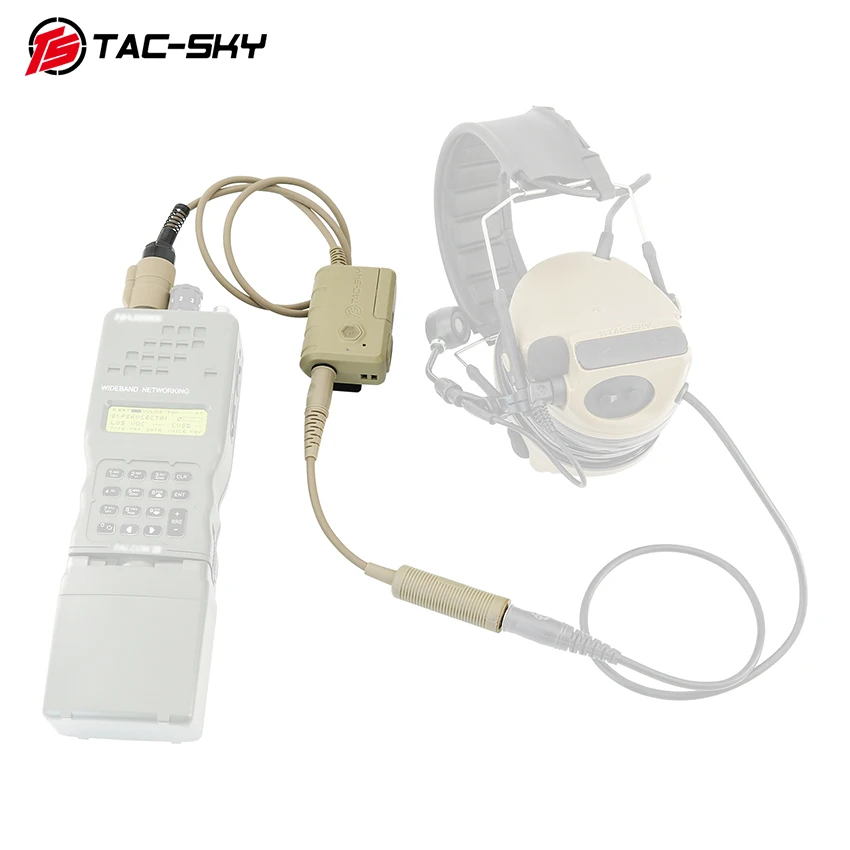TS TAC-SKY Tactical Headset Accessories 6-Pin PTT Adapter PRC PTT Compatible with PRC152/PRC148/PRC163 Two-Way Radios
TS TAC-SKY Tactical Headset Accessories 6-Pin PTT Adapter PRC PTT Compatible with PRC152/PRC148/PRC163 Two-Way Radios