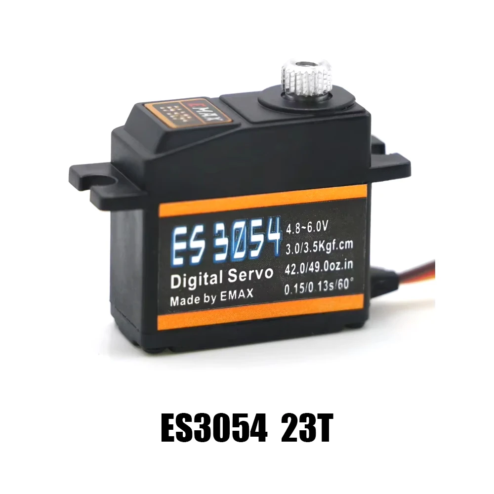 Emax ES3054 23T Metal Gear Digital Servo 17g 3.5kg 0.13sec Micro Servo for 3D fixed wing F3A stunt aircraft Glider 450 Helicopte
Emax ES3054 23T Metal Gear Digital Servo 17g 3.5kg 0.13sec Micro Servo for 3D fixed wing F3A stunt aircraft Glider 450 Helicopte