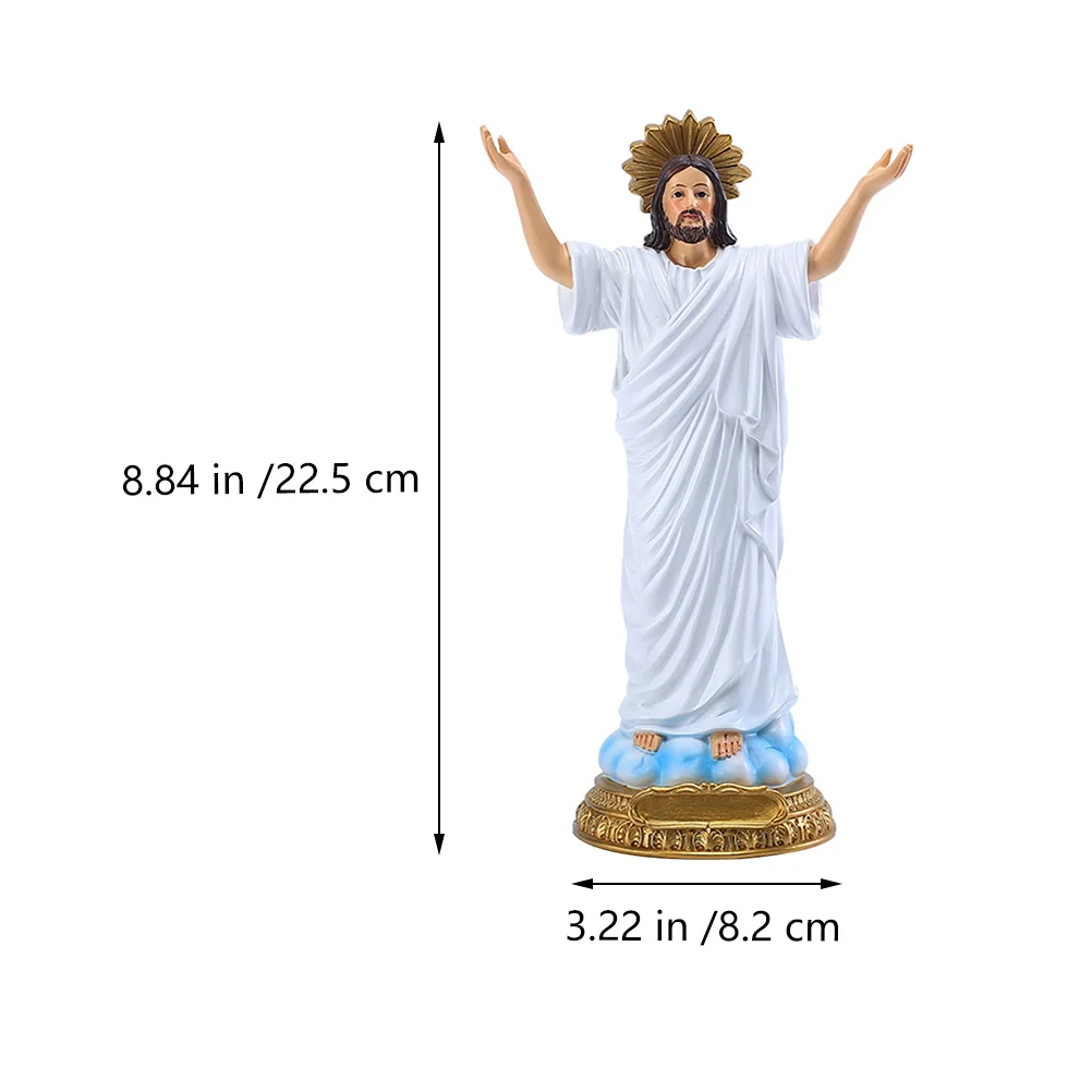 Holy Jesus Rebirth Statue Resin Easter Ornament Desktop Decoration Vivid Retro Home Decor Charm Holy Jesus Adornment
Holy Jesus Rebirth Statue Resin Easter Ornament Desktop Decoration Vivid Retro Home Decor Charm Holy Jesus Adornment