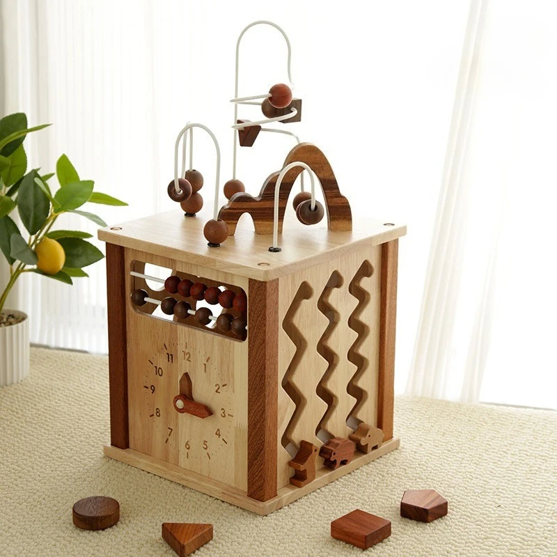 Wooden Multi-Function Bead Maze Activity Cube Educational Toy For Kids Early Learning Blocks
Wooden Multi-Function Bead Maze Activity Cube Educational Toy For Kids Early Learning Blocks