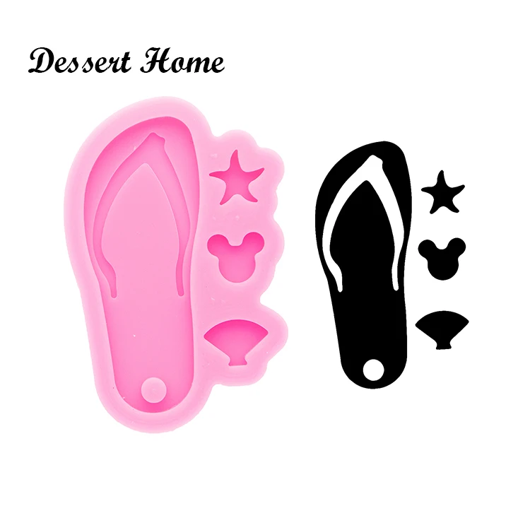 DY0590 Glossy Resin Flip Flop Molds for Keychain, Silicone Molds DIY Epoxy Jewellery Making, Silicon Clay Molds
DY0590 Glossy Resin Flip Flop Molds for Keychain, Silicone Molds DIY Epoxy Jewellery Making, Silicon Clay Molds