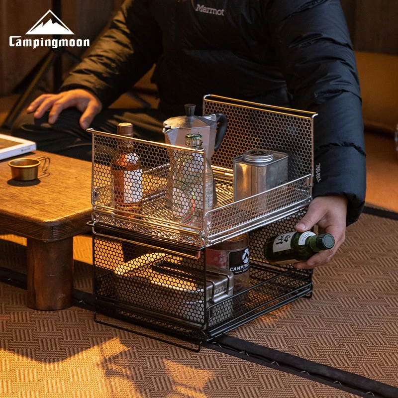 CAMPINGMOON CK-23SF Half Fence Cage Camping Home Foldable Storage Box Multi functional Storage Rack
CAMPINGMOON CK-23SF Half Fence Cage Camping Home Foldable Storage Box Multi functional Storage Rack