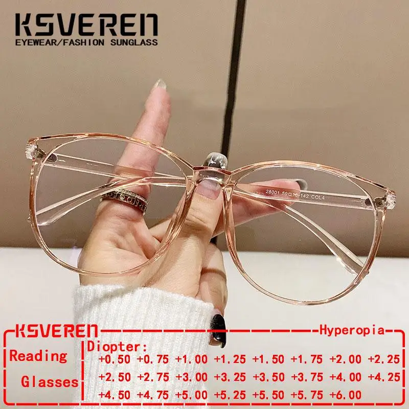 KSVEREN Women Reading Glasses Prescription Optical Glasses Presbyopic Eyewear Men Computer Blue Light Blocking Eyeglasses
KSVEREN Women Reading Glasses Prescription Optical Glasses Presbyopic Eyewear Men Computer Blue Light Blocking Eyeglasses