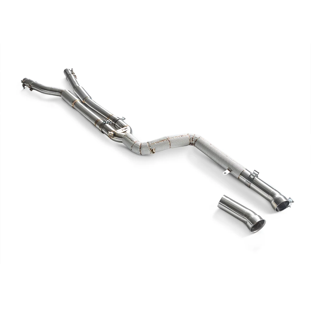 Stainless steel middle pipe with resonator, suitable for BMW M240 G42 3.0T 2019-2023 exhaust pipe
Stainless steel middle pipe with resonator, suitable for BMW M240 G42 3.0T 2019-2023 exhaust pipe