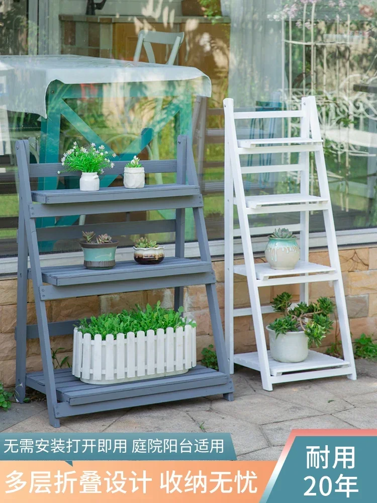 -Outdoor Multi-layer Ladder Flower Rack, Gray High Aesthetic Balcony, Floor To Floor Succulent Flower Pot Rack
-Outdoor Multi-layer Ladder Flower Rack, Gray High Aesthetic Balcony, Floor To Floor Succulent Flower Pot Rack