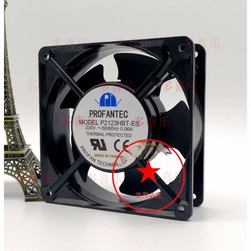 ZMZM ДЛЯ 1 ШТ. Вентилятор PROFANTEC P2123HBT-ES AC 230 В 0,06 А 12 СМ 12038 Осевой вентилятор охлаждения # А6 
ZMZM ДЛЯ 1 ШТ. Вентилятор PROFANTEC P2123HBT-ES AC 230 В 0,06 А 12 СМ 12038 Осевой вентилятор охлаждения # А6