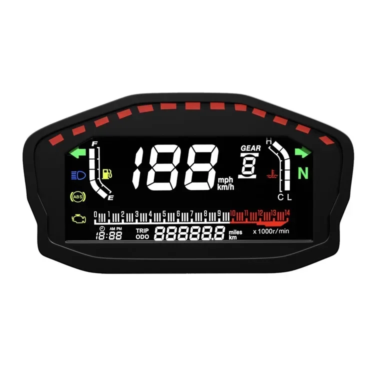 Universal Motorcycle GPS Speedometer LCD TFT Screen Tachometer Oil Pressure Fuel Gauge Multi-Function
Universal Motorcycle GPS Speedometer LCD TFT Screen Tachometer Oil Pressure Fuel Gauge Multi-Function
