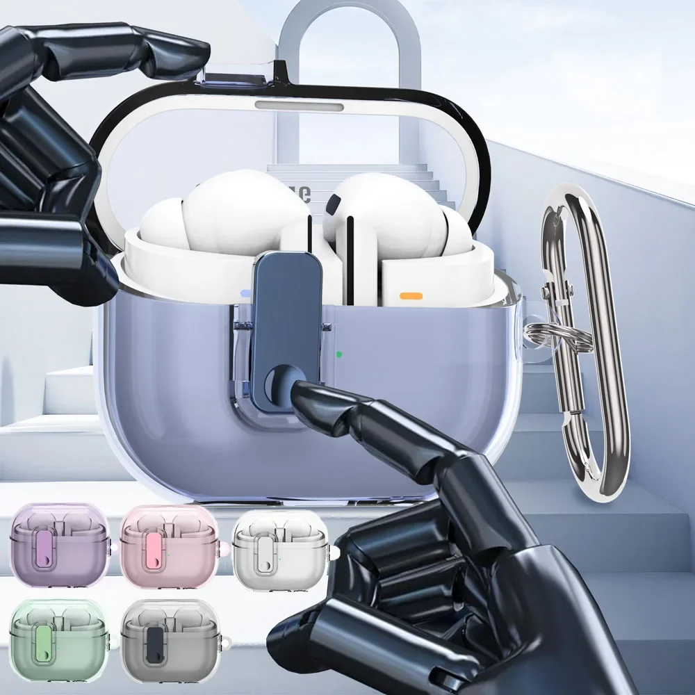 Secure Lock Earphone Clear Case Cover For Samsung Galaxy Buds 3 Pro Shell Headphone Protector For Samsung Buds 3 Anti-fall Box
Secure Lock Earphone Clear Case Cover For Samsung Galaxy Buds 3 Pro Shell Headphone Protector For Samsung Buds 3 Anti-fall Box