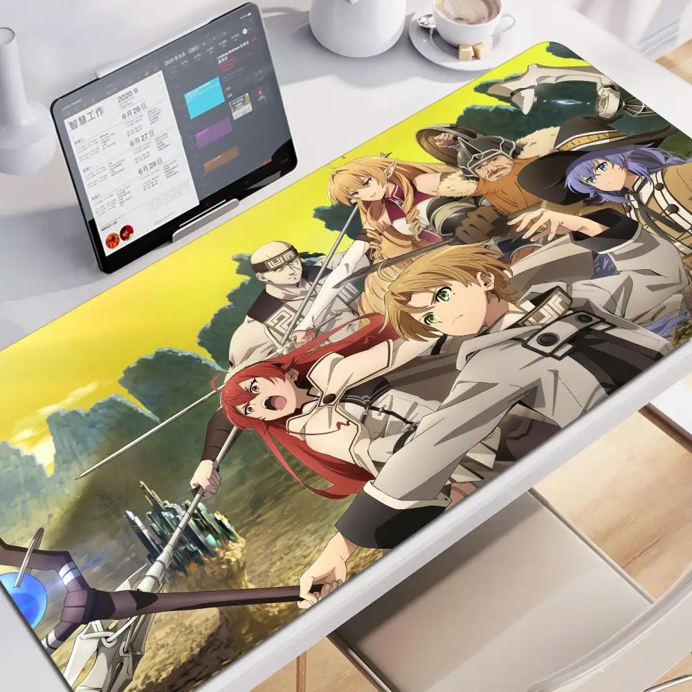 Mushoku Tensei Jobless Reincarnation Anime Mousepad Large Gaming Roxy Mouse Pad PC Laptop XXL Computer Keyboard Tablet Desk Mats