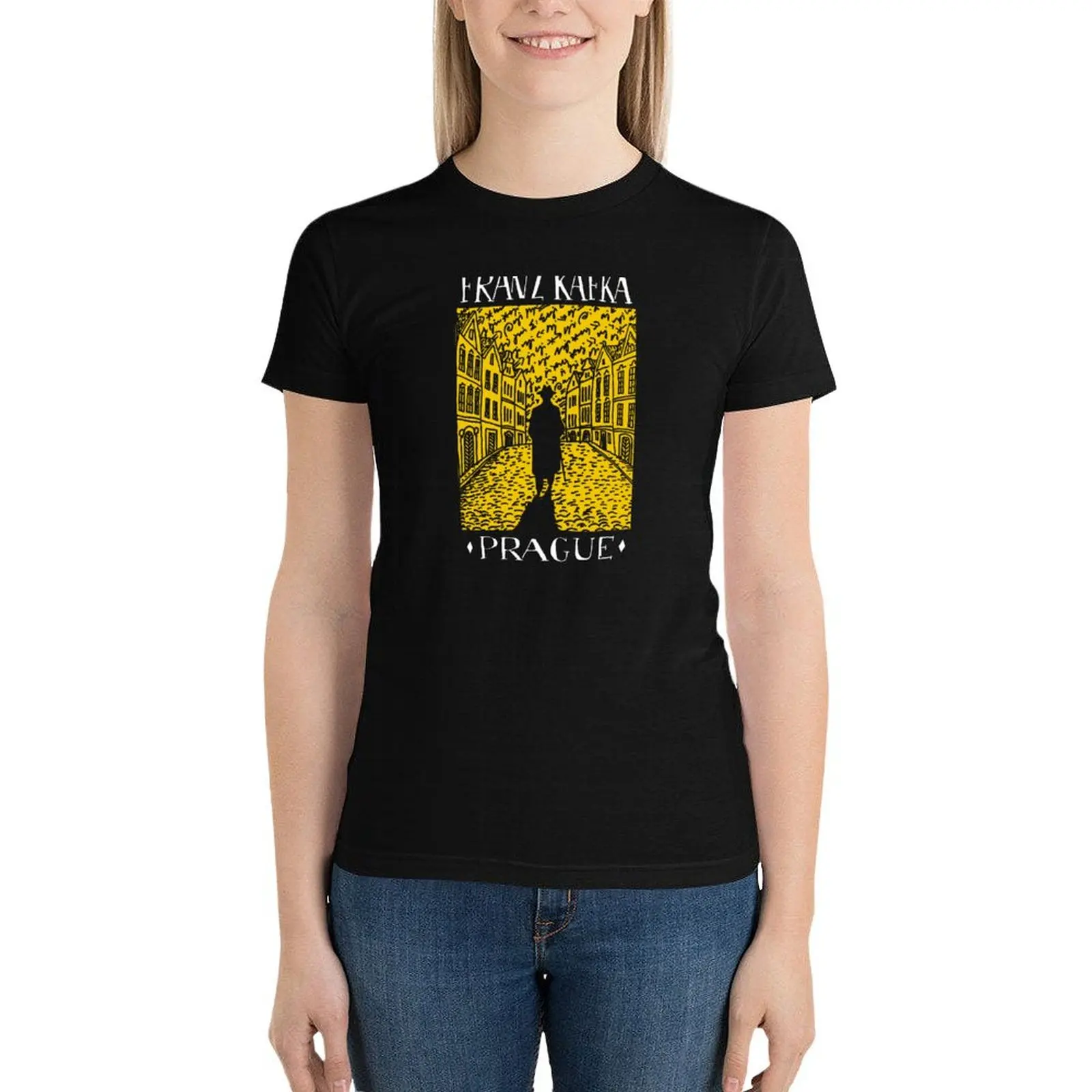 Franz Kafka, Prague T-Shirt cute tops lady clothes cute clothes t shirts for Women loose fit
Franz Kafka, Prague T-Shirt cute tops lady clothes cute clothes t shirts for Women loose fit