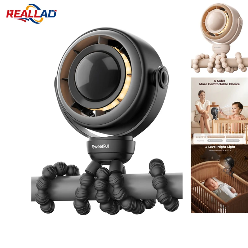 Portable Octopus Baby Stroller Fan Air Purify Turbo Tech Nature Wind Rechargeable 4000mAh USB Charging Handheld Octopus Crib Fan
Portable Octopus Baby Stroller Fan Air Purify Turbo Tech Nature Wind Rechargeable 4000mAh USB Charging Handheld Octopus Crib Fan