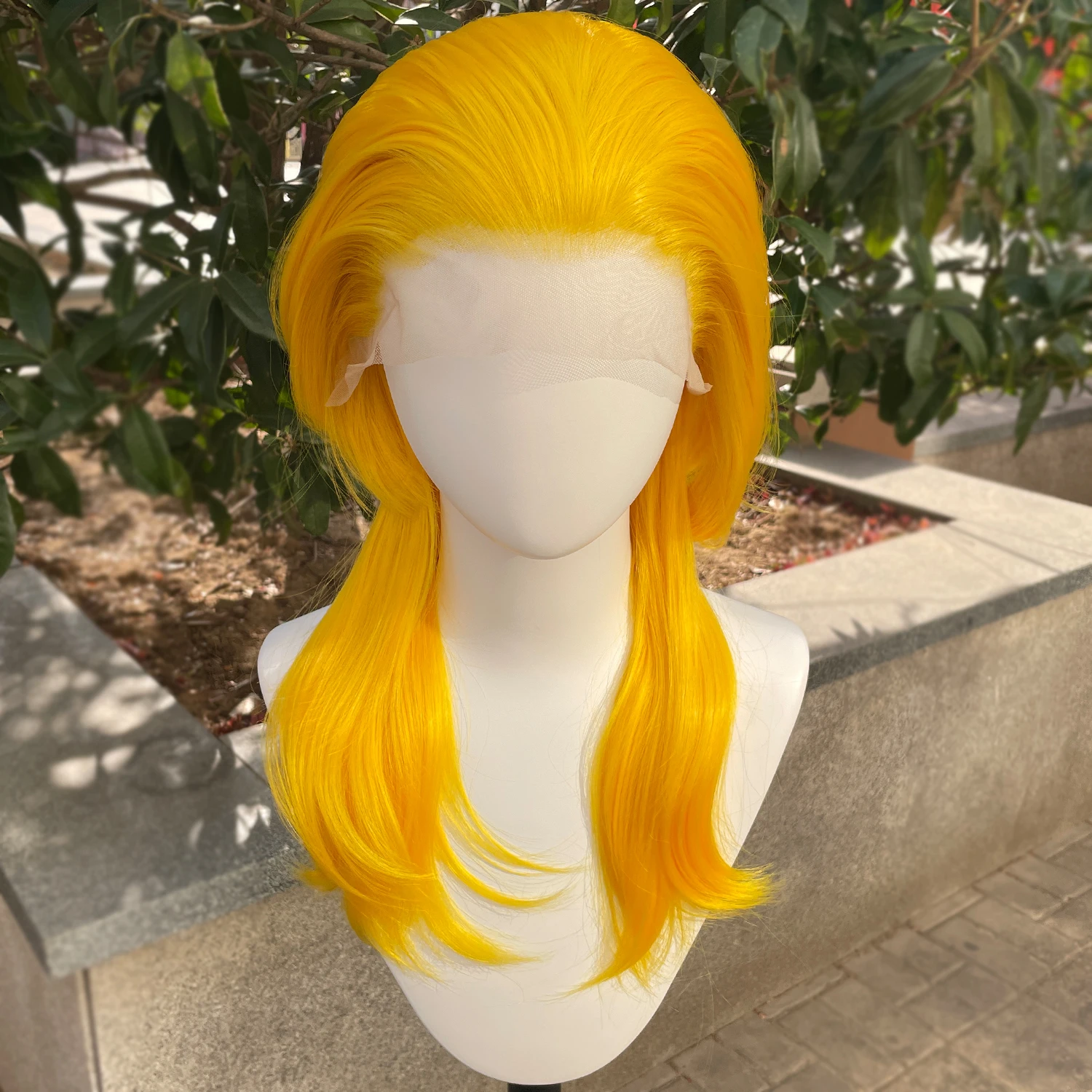 Dark Yellow 13x4 Synthetic Lace Front Wigs Women Cosplay Shoulder Length Short Curly Synthetic Wigs Layers Ponytails Glueless
Dark Yellow 13x4 Synthetic Lace Front Wigs Women Cosplay Shoulder Length Short Curly Synthetic Wigs Layers Ponytails Glueless