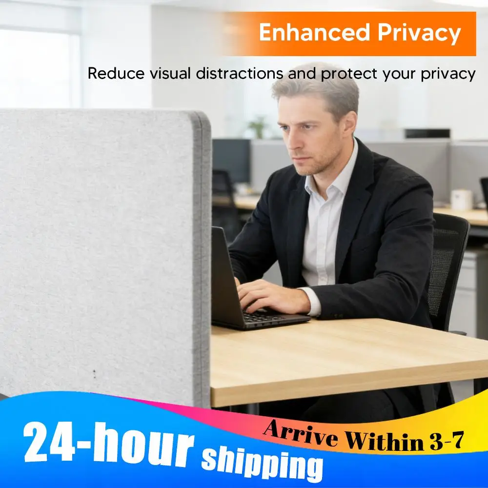 2 Pack Acoustic Divider Panel Clamp-on 61 X 24 Inch Desk Panel Privacy Partition with 4 C-Type Clamps for Office Study Library
2 Pack Acoustic Divider Panel Clamp-on 61 X 24 Inch Desk Panel Privacy Partition with 4 C-Type Clamps for Office Study Library