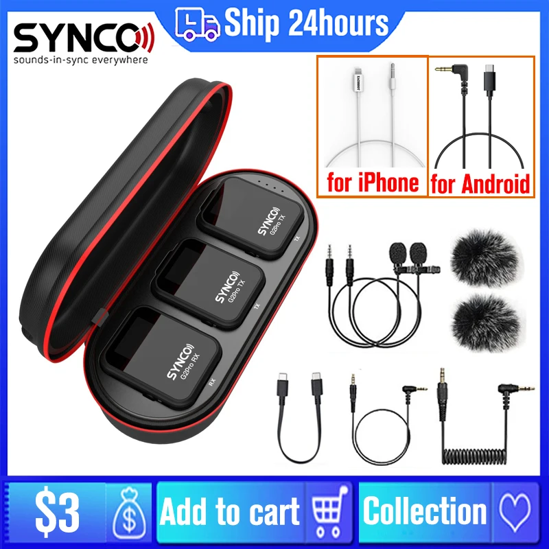 Беспроводной петличный микрофон SYNCO G2 A2 Pro G2A2 2,4G для YouTube, смартфонов, камер, видеозаписи, потокового видео Tiktok vs Rode GO II
Беспроводной петличный микрофон SYNCO G2 A2 Pro G2A2 2,4G для YouTube, смартфонов, камер, видеозаписи, потокового видео Tiktok vs Rode GO II