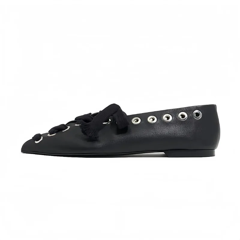 Ladies' Roman Cross Strap Metal Hollow Out Versatile Comfortable Flat Sole Single Shoe European and American Sexy Ballet Shoes
Ladies' Roman Cross Strap Metal Hollow Out Versatile Comfortable Flat Sole Single Shoe European and American Sexy Ballet Shoes