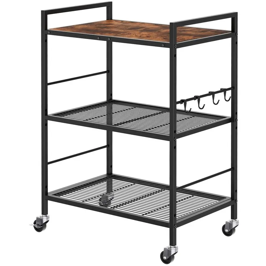 Металлическая стеллажная система с промышленными колесами, сетчатые полки с деревянной столешницей, регулируемые полки, ширина 23,6 дюйма, глубина 15,8 дюйма.
Металлическая стеллажная система с промышленными колесами, сетчатые полки с деревянной столешницей, регулируемые полки, ширина 23,6 дюйма, глубина 15,8 дюйма.