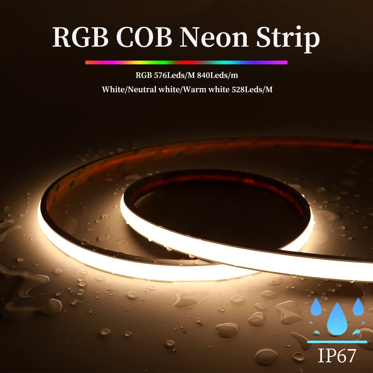 5M Smart RGB Полноцветная неоновая лента COB 576/528 светодиодов/м Лента Неоновые трубки Водонепроницаемые уличные/внутренние украшения DC24V
5M Smart RGB Полноцветная неоновая лента COB 576/528 светодиодов/м Лента Неоновые трубки Водонепроницаемые уличные/внутренние украшения DC24V
