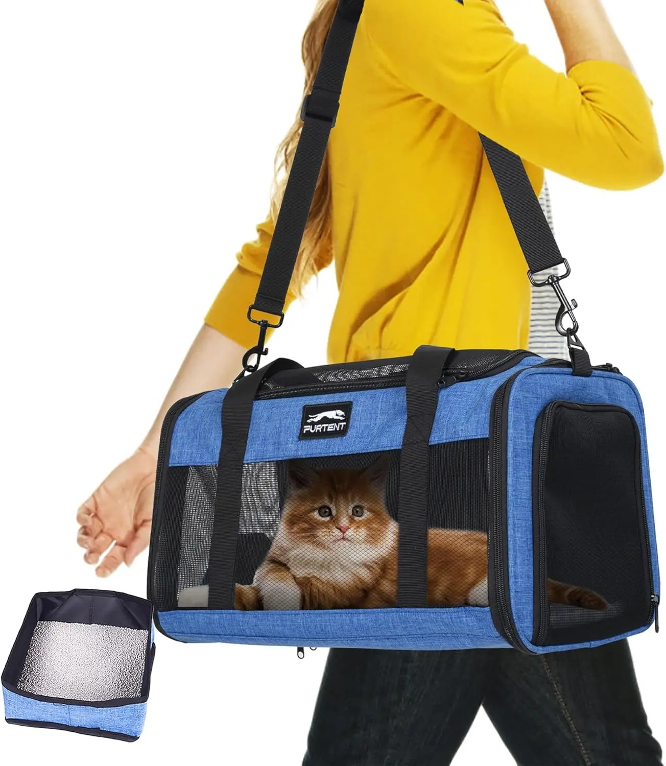 TSA Pet Carrier Airline Approved for Small Cats and Puppy, Cat Carrier Soft Fits Pets Up to 15 lbs, Dogs Carrier Bag with
TSA Pet Carrier Airline Approved for Small Cats and Puppy, Cat Carrier Soft Fits Pets Up to 15 lbs, Dogs Carrier Bag with