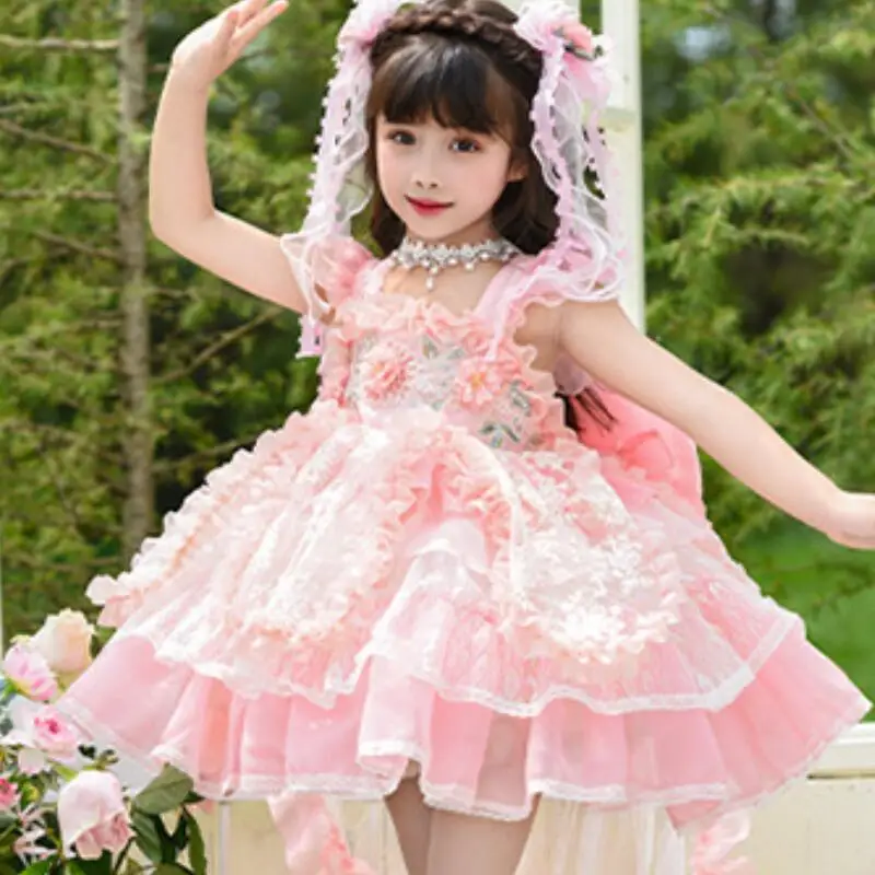 Girl Suspender Lolita Flower Mesh Dress Girl Sweet Princess Dress Summer New Tutu Skirt Childre Fashion Sweet Party Soft T-Shirt
Girl Suspender Lolita Flower Mesh Dress Girl Sweet Princess Dress Summer New Tutu Skirt Childre Fashion Sweet Party Soft T-Shirt