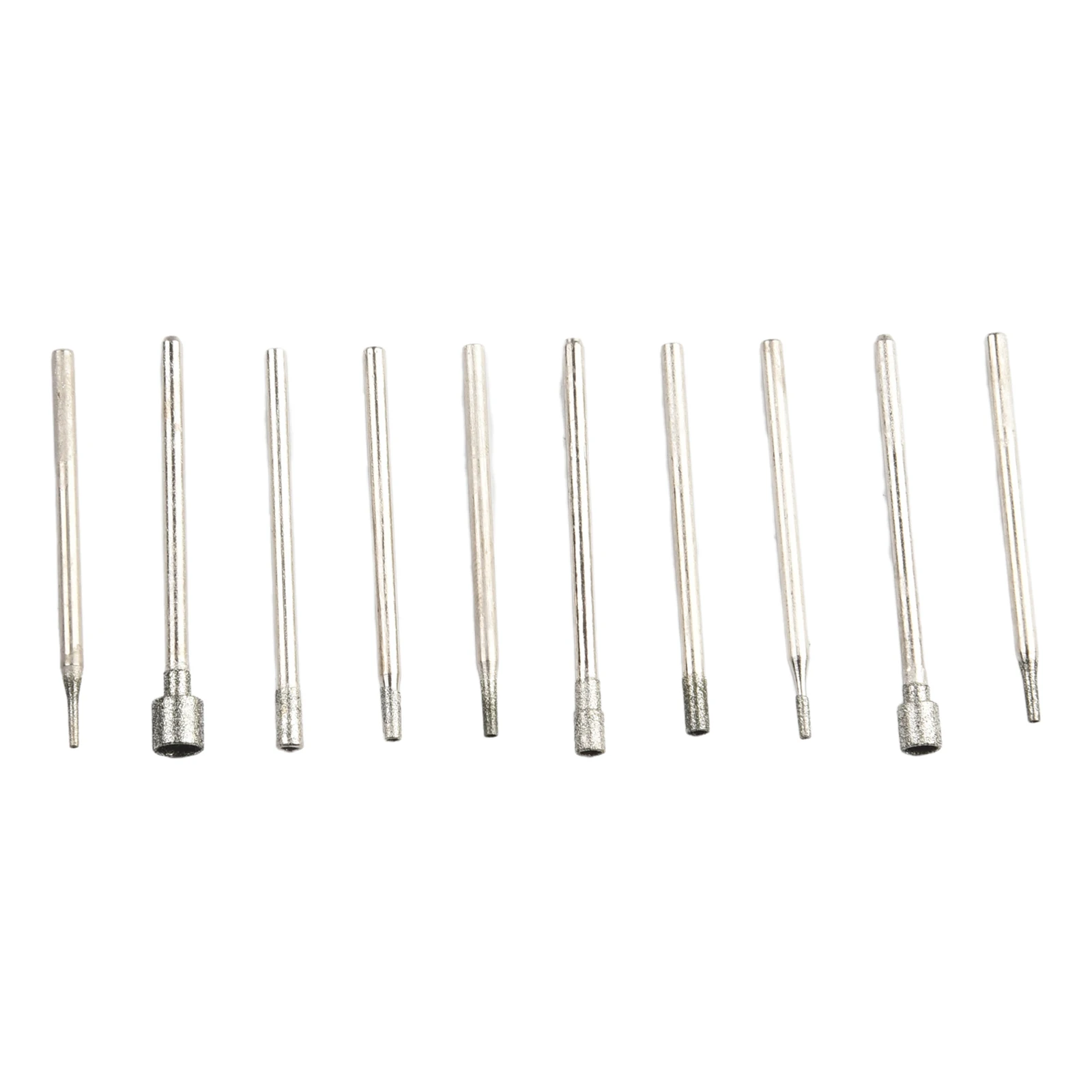 10 шт., алмазная головка для гравировки, 0,8-5 мм 
10 шт., алмазная головка для гравировки, 0,8-5 мм