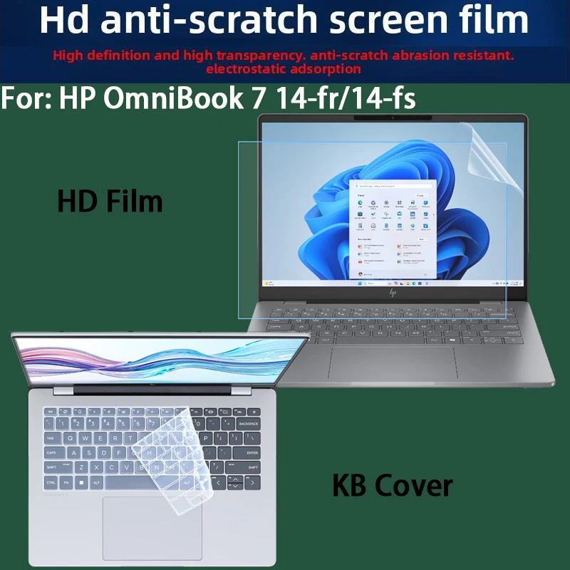 For HP OmniBook 7 14-fr Keyboard Film OmniBook 7 14-fs Laptop Toughened Film Anti-blue Screen Film Matte Anti-reflective Film
For HP OmniBook 7 14-fr Keyboard Film OmniBook 7 14-fs Laptop Toughened Film Anti-blue Screen Film Matte Anti-reflective Film