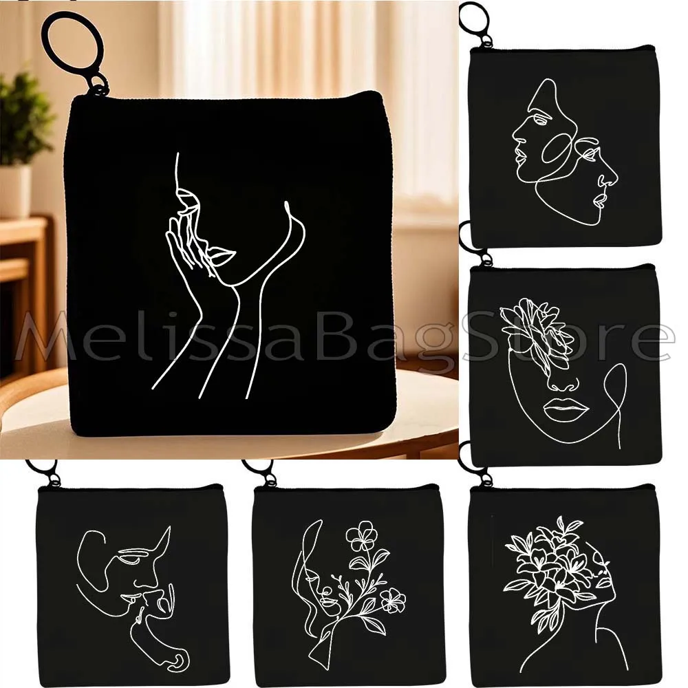 Abstract One Line Art Poster Floral Girl Woman One Line Face Rose Head Drawings Cute Canvas Key Coin Purse Cute Bag Wallet Pouch
Abstract One Line Art Poster Floral Girl Woman One Line Face Rose Head Drawings Cute Canvas Key Coin Purse Cute Bag Wallet Pouch