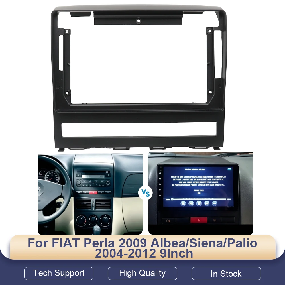 9 Inch Car DVD Frame Audio Dash Trim Kits Facia Panel Radio Player 2DIN for FIAT Perla 2009 Albea/Siena/Palio 2004-2012 PLAY Kit
9 Inch Car DVD Frame Audio Dash Trim Kits Facia Panel Radio Player 2DIN for FIAT Perla 2009 Albea/Siena/Palio 2004-2012 PLAY Kit