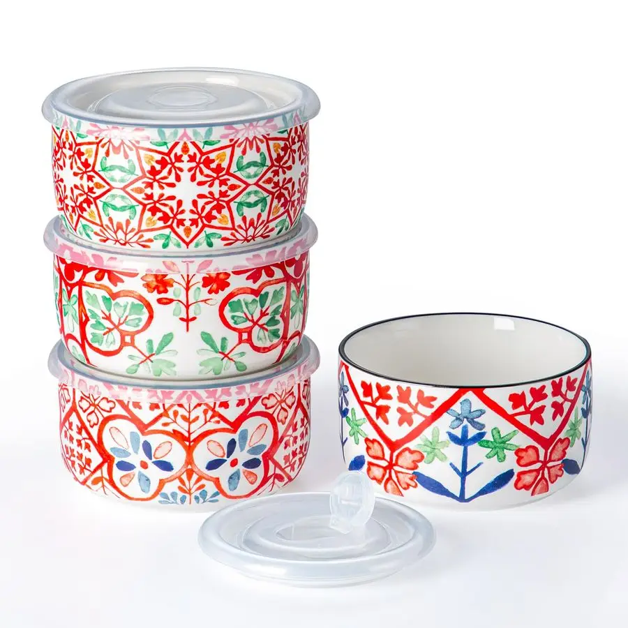 Bowls Set with Lids Set of 4 Microwave Safe Bowls for Soup Meal Prep Cereal Salad Fruit Food Storage Containers with Lids for Wo
Bowls Set with Lids Set of 4 Microwave Safe Bowls for Soup Meal Prep Cereal Salad Fruit Food Storage Containers with Lids for Wo